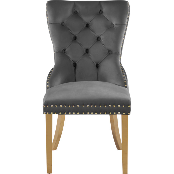 Rosdorf Park Rosado Tufted Velvet Side Chair & Reviews Wayfair